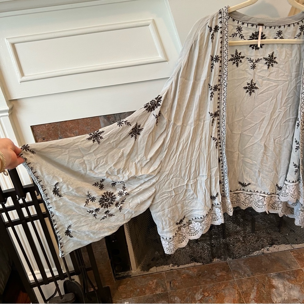 Gorgeous green free people duster